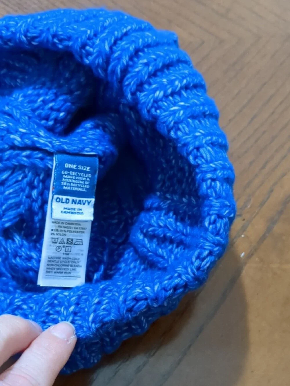 Old Navy Royal Blue Knit Cuffed Beanie